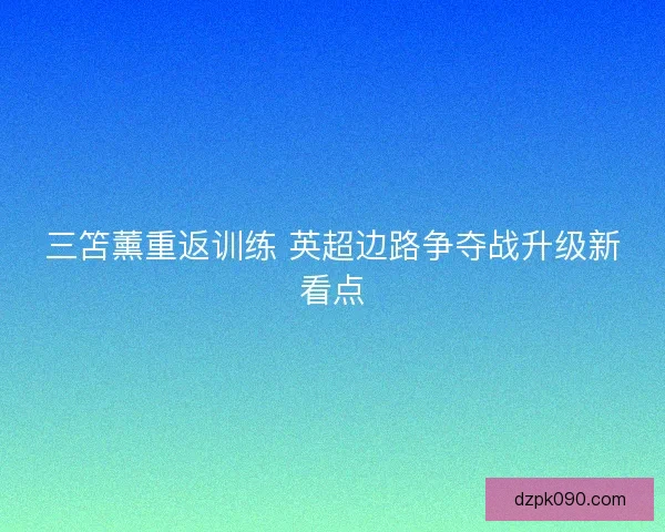 三笘薰重返训练 英超边路争夺战升级新看点 三笘薰重返训练 英超边路争夺战升级新看点